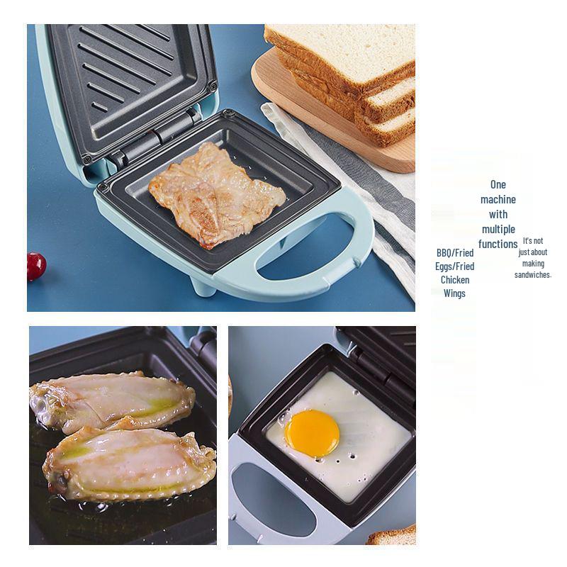 Multifunktionaler Sandwichmaker für Zuhause & Wohnheim - Kompakter Grill für Toast, Frühstück und leichte Mahlzeiten