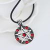Pentagram Pentacle Satanic Satan Devil Occult Magic Demon Goth Rock Unisex Supernatural Necklace Pendant Vintage Protect Witch Talisman Health Jewelry