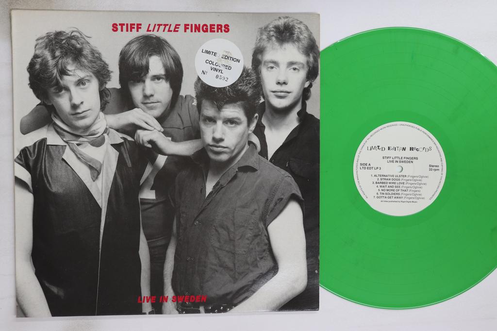 LP Record STIFF LITTLE FINGERS  Live In Sweden LTDEDT3LP LIMITED EDITIO 1989 UK Rock Used