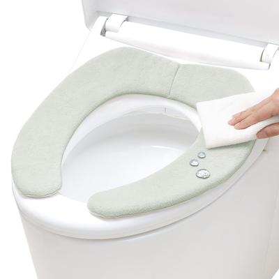 Wreck Quick Wipe Wasserabweisender Saugnapf Benza Sheet Mint Gray Foam Kann mit jedem Toilettensitz verwendet werden (Memory-Kissen) Waschbar/Dose