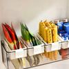 Kühlschranktür-Organizer, Geteilter Hängekorb zur Aufbewahrung, mit Klick-Teleskop-Design, Kühlschrankregal für Saucen und Snacks