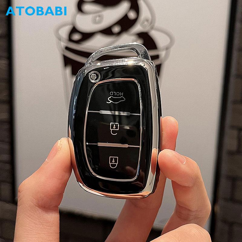Tpu Car Key Cover Skin For Hyundai Tucson Elantra Creta Sonata Ioniq Creata Ix35 I20 Remote Fob Shell Case Auto Accessories