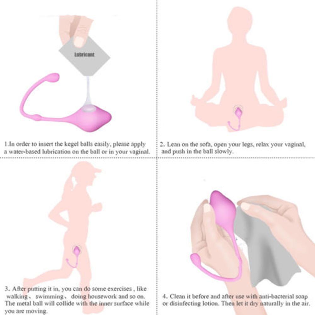 Silicone Kegel Balls Kegel Exerciser Vaginal Weights Pelvic Floor Ben Wa Balls