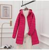Women's Winter Hooded Down Jacket - Plus Size, Lightweight, Slim Fit, Mid-Length Coat