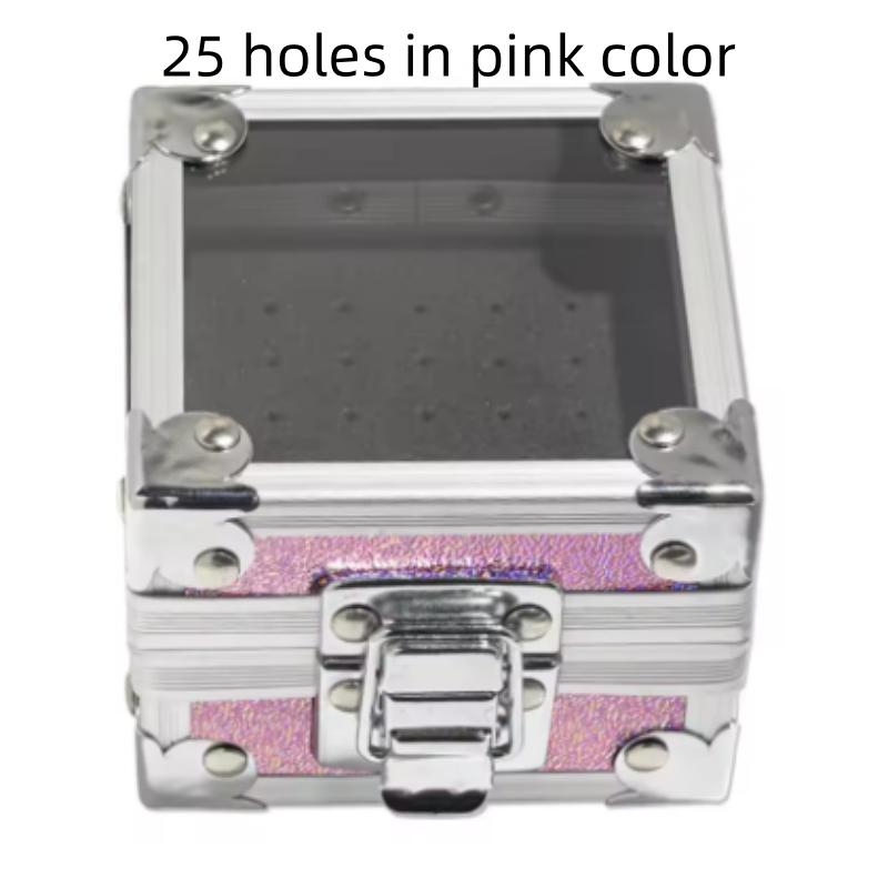 25/40/50 Löcher Schleifkopf Bit Aufbewahrungsbox Einzigartiges Design Leerer Nageltischbohrer Bits Organizer Halter Behälter Nageltischbohrer Display