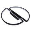 Semicircle Ceiling Light Semicircle Design Simple Style Warm Light Durable Metal LED Ceiling Light