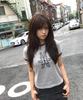 BOUNDARY Decalcomania Slim Fit Ringer T-Shirt [Gray]