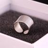 Retro Einfach Glänzend Breiter Offener Ring Damen Hipster Veganer Stil Kreatives Geometrisches Design Senior-Look Party & Täglicher Handschmuck