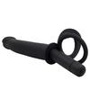 10 Speed Dual Vibration Realistic Dildo Butt Plug Massager Couple Adult Sex Toy