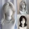 Short Straight Mullet Head Wigs with Bangs Wolf Tail Anime Men Wigs  Halloween