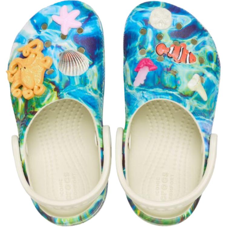 Crocs Classic Clog Children's Sandals Blue Green Infant And Toddler