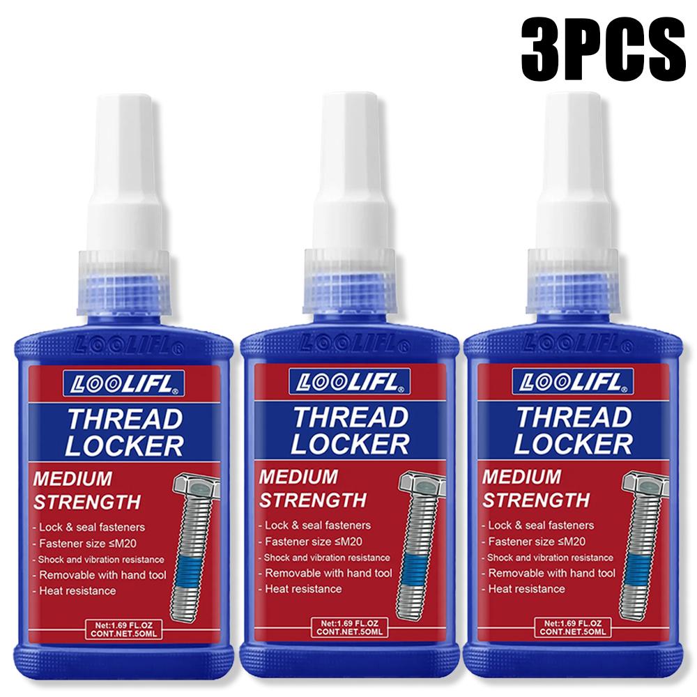 Thread Locker Medium Strength Screw Glue Thread Seal Anti Loosening Anaerobic Adhesive For Machinery Automotive Bolt Nut Locking Thread Lock3