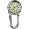 Jewelrywe Carabiner Watch Analog Waterproof Luminous Clip Sports Watch for Climbing and Bags
