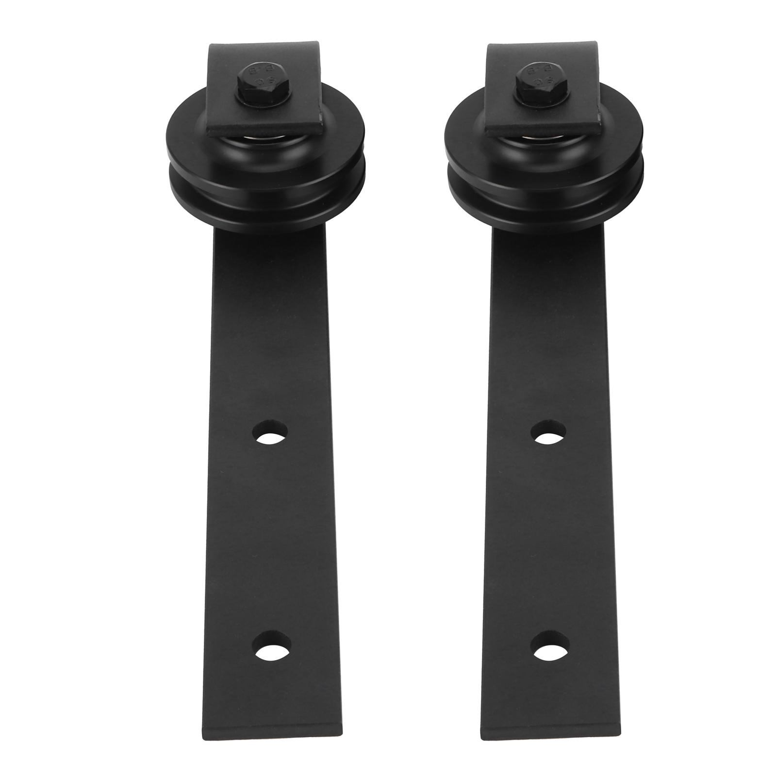 

Sliding Barn Door Pulley Hardware Rack Hanger Roller Wheel Carbon Steel Noiseless