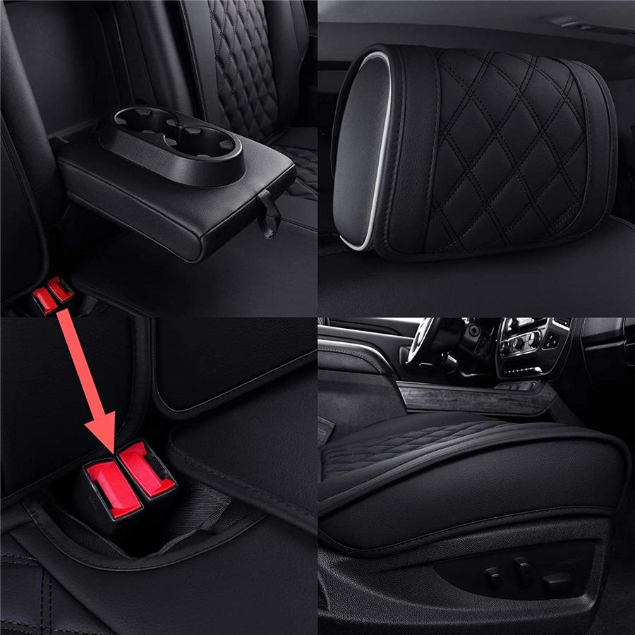 The Full set Seat Cover are Customized on "For 2017 Silverado 1500 Custom Double Cab", Only For