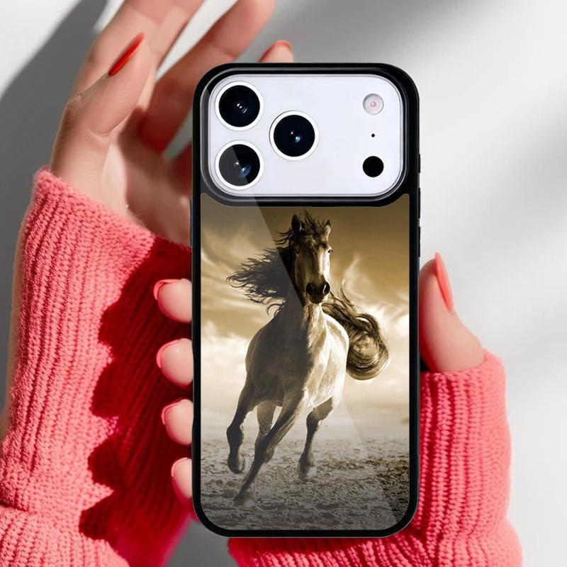 Horses Running Phone Case for iPhone 17 16 15 14 13 Pro Max Back Cover for 12 11 Pro Coque