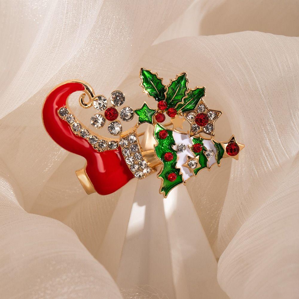 Boots Xmas Enamel Pin Versatile Christmas Oil Drop Brooch Christmas  Brooch  Merry Chrismas