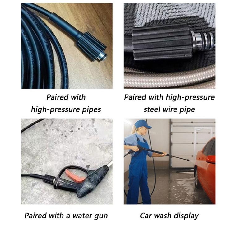 Hand Tighten Pressure Washer Hose Adapter Connector Set M22 x 1.5 Female 3 Piece Metal Fitting for Outlet Connection Tasks