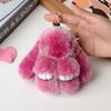 10CM Mini Fluffy Real Fur Pompon Bunny Women Girls Cute Plush Rabbit On Bag Jewelry Wedding Party Toy Kid Gift Bag Charm