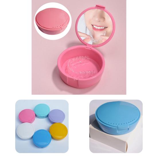 Buy Portable Denture Storage Box Dental Orthodontic Retainer at ...