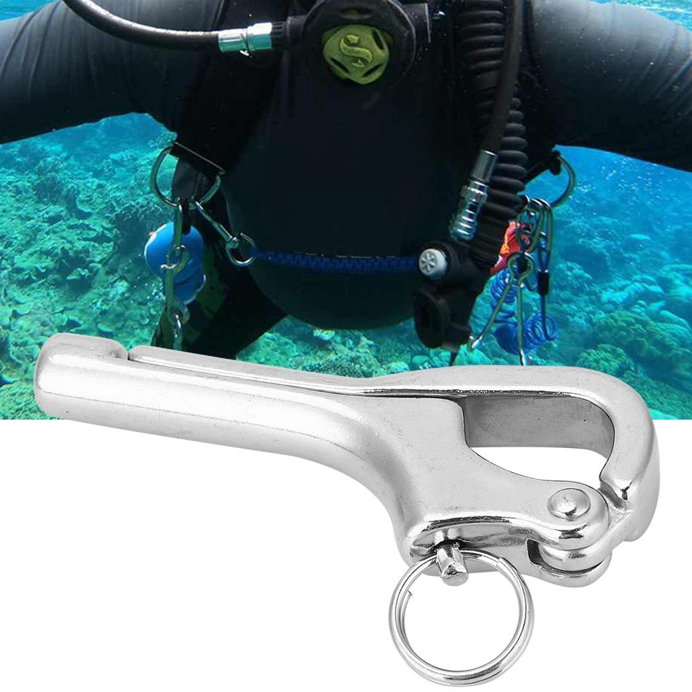 Durable Stainless Steel Quick Release Snap Shackle Leash Hook for Boat Sailing Yacht 4