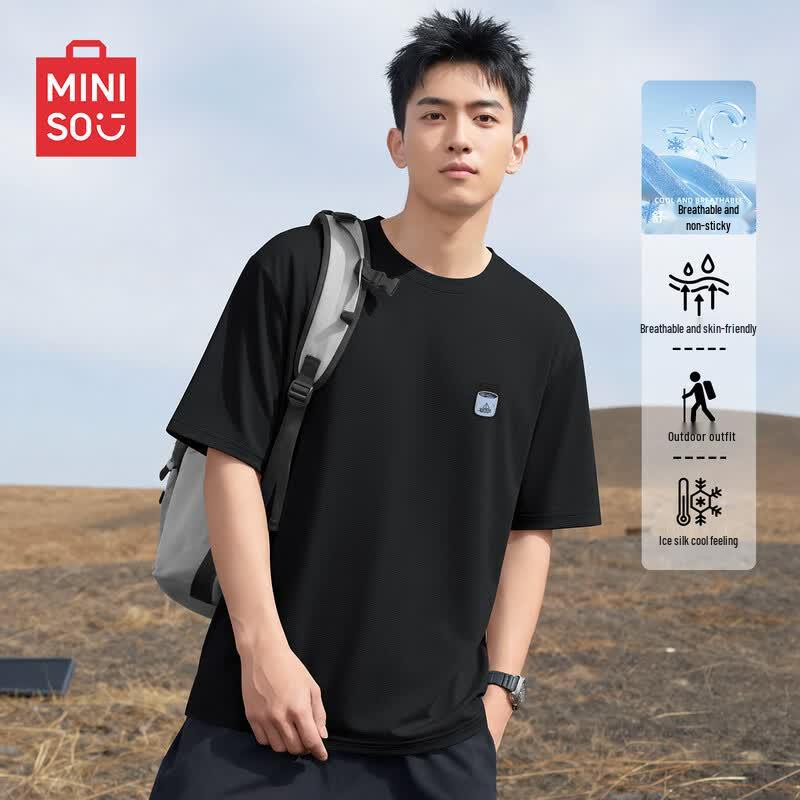 MINISO Men's Ice Silk Quick Dry T-shirt