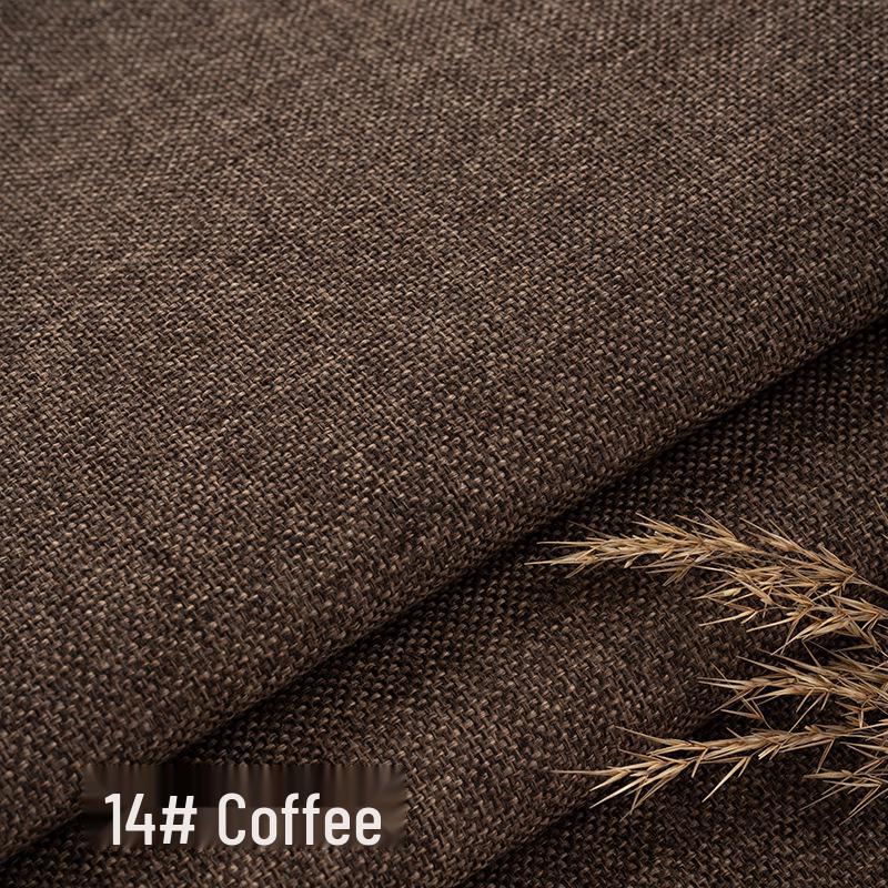 Coarse Plain Linen Fabric: Soft Upholstery, Car Seat, Chair Cushion, Tablecloth, Imitation Linen Cover