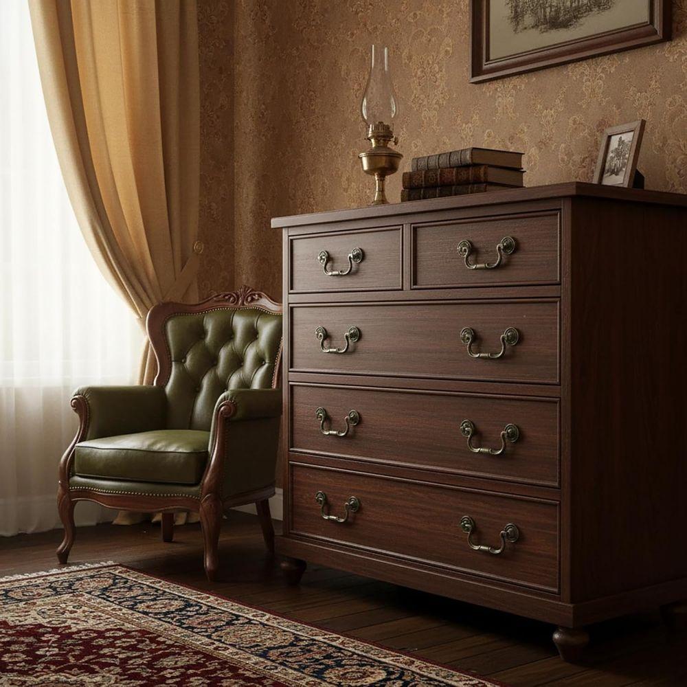 Zinc Alloy Cabinet Handles Antique Bronze Furniture Handles Classic Dresser Knob Home Furniture
