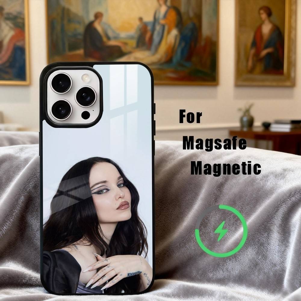 Hübsche D-Dove C-Cameron Schauspielerin Handyhülle Für iPhone17,16,15,14,13,12,11 Plus, Für Magnetisches Kabelloses Lade Cover