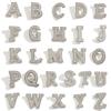 Kristall Strass Perle A-Z 26 Buchstaben Brosche Damen Englisches Alphabet Brosche Anstecknadel Korsage Kragen Schmuck Kleidung Tasche Deko Geschenke