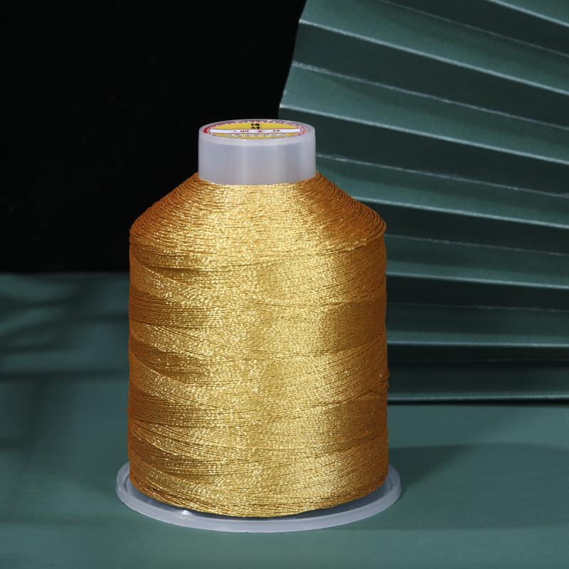 DIY Iridescent Gold & Silver Thread Core Yarn for Handmade Tassels, Bracelets, Necklaces, and Macrame.