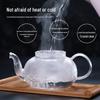 High-Grade Glass and Stainless Steel Teapot - Heat Resistant Transparent Flower Tea Set