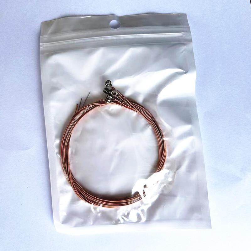 Acoustic Folk Guitar with Colored Steel Strings (6-Pack)