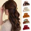 Elegant Shark Clip Leopard Print Small Hair Clip Fashion Hair Claw Daily Use