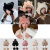 Winter Character Pom Pom Hat, Earflap Hat, Knitted Fur Hat