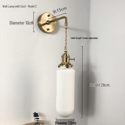 Xuanyong Retro Minimalistische Keramik-Wandleuchte