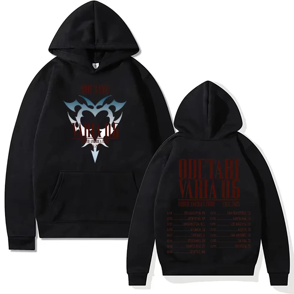 2025 Rapper Odetari Mikina Odetari VARIA 0.5 Severoamerické turné Podzim 2025 Pánská mikina přes hlavu High Street Oblečení Ležérní Mikina