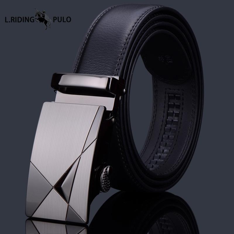 Gürtel Herren High-End Leder Automatikschließe Rindsleder Gürtel Herren Business Herren Hosen Lässig