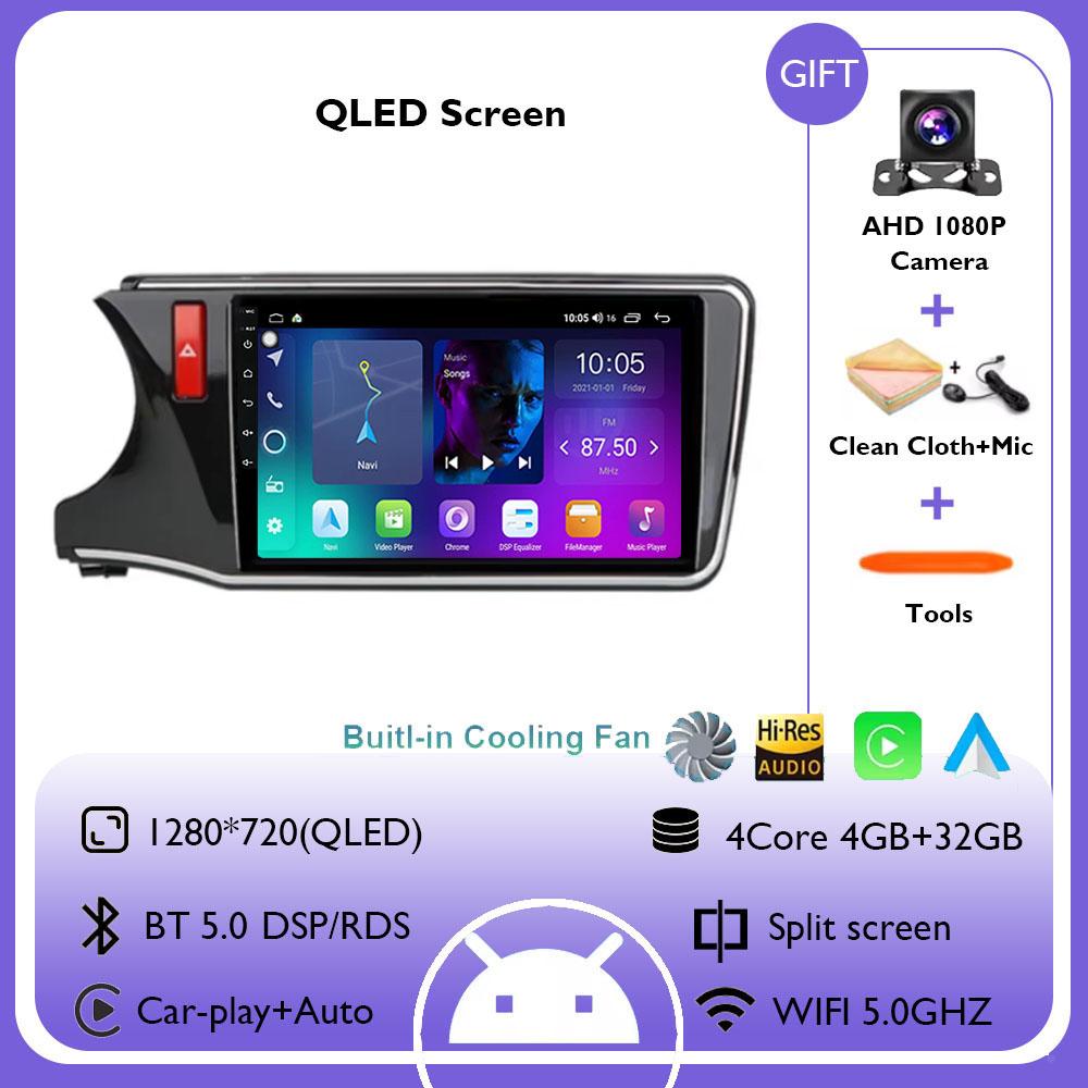 

Android 14 For Honda City Grace LHD 2014 - 2017 Carplay Car Radio Player Multimedia Navigation GPS DSP 4G WIFI Head Unit Stereo