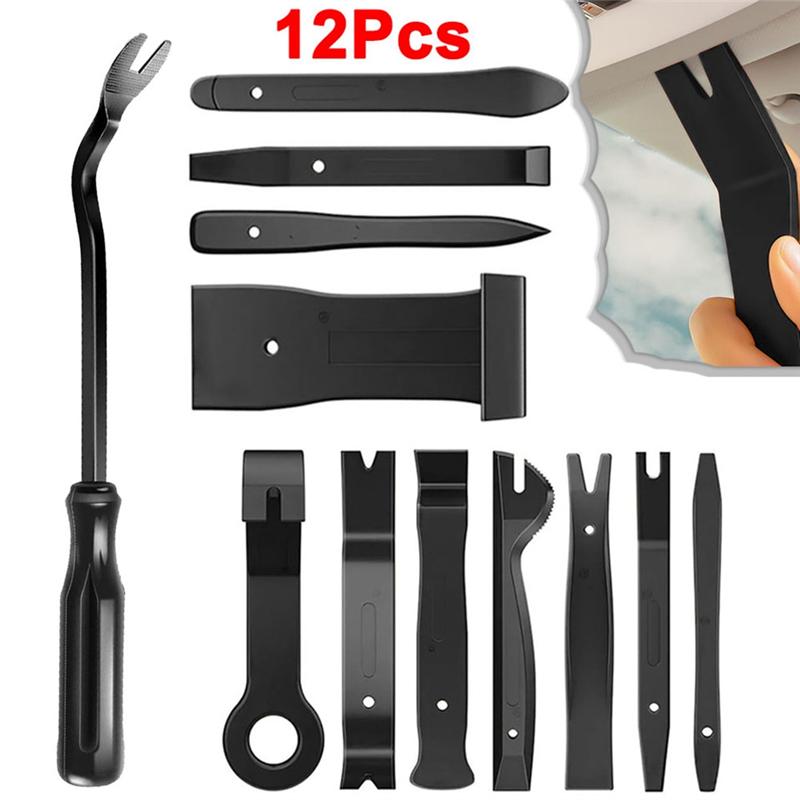 

A25F-Fastener Remover Tool Kit 12PCS Auto Trim Removal Tools- No-Scratch Solution For For Car Audio, Dash Panel& Window Molding чёрный