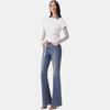 Levis SS25 Commuting Minimalist Solid Color Short Sleeve Regular T-Shirt Women Tops White 002YT-0000