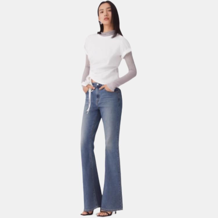 Levis SS25 Commuting Minimalist Solid Color Short Sleeve Regular T-Shirt Women Tops White 002YT-0000