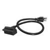 Y Shaped 14AWG Extension Splitter Cord 3 Prong NEMA 5 15P To 5 15R and C7 Power Cable for Electronics and Appliances