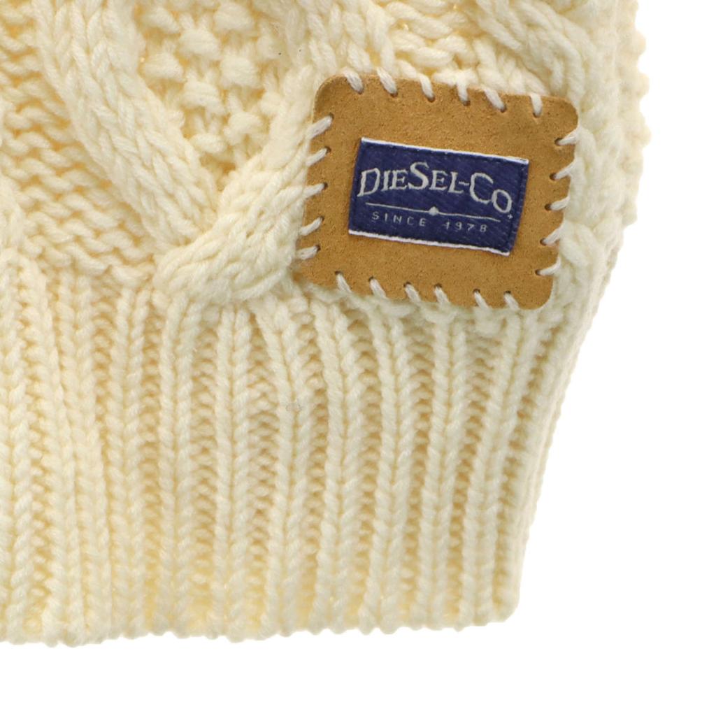 DIESEL Long sleeve Shawl collar Cowichan knit cardigan S gray Men's Used