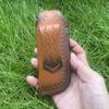 Funda de cuero vacuno repujado para cuchillo plegable, funda de cuero dividido, estuche, fundas para cuchillo de camping, hebilla para cinturón