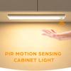 20/40cm LED Motion Sensor Cabinet Light Ultra Thin Rechargeable Night Sensor Lamp 3 Color Adjustable Induction Detector Lamp