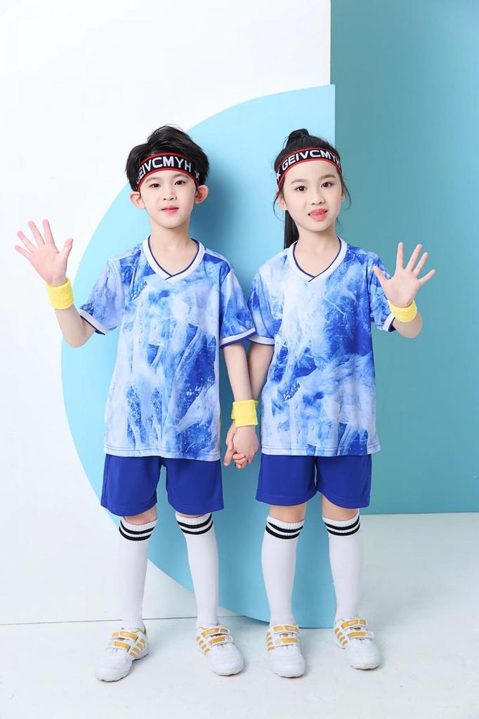 Football Suit Men'S And Women'S College Students Short-Sleeved Sports Adult Children'S Quick-Drying Training Suit Competition Jersey Summer 701