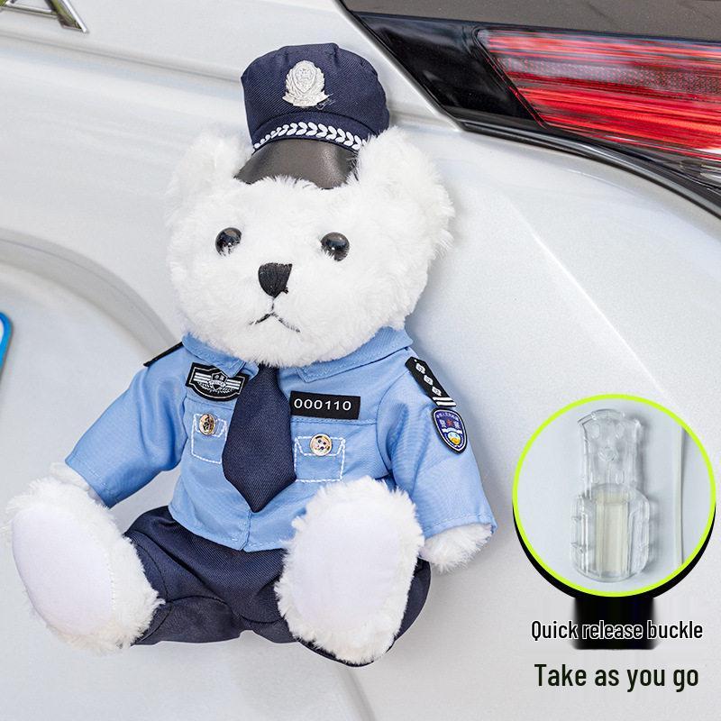 Firefighter Police Teddy Bear Plush Toy - Little Bear Cushion Wedding Gift