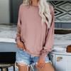 Womens Oversized Sweatshirt Tops Casual Blue Crewneck Long Sleeve Pullover Tops