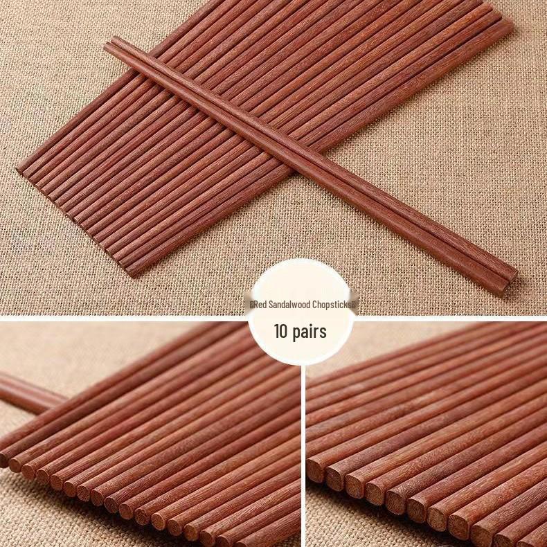 

Екологічно чисті палички для їжі з червоного сандалу та дерева курячого крила - Нелаковані, невосковані, нековзкі, з масиву дерева для домашнього використання